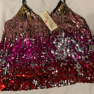 Large Sequin top